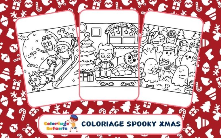 Coloriage Spooky Xmas