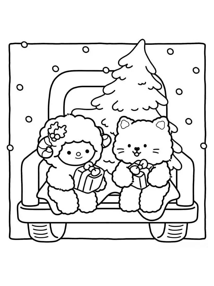 Coloriage Xmas Times Un Monde De Couleurs Facile Et Amusant