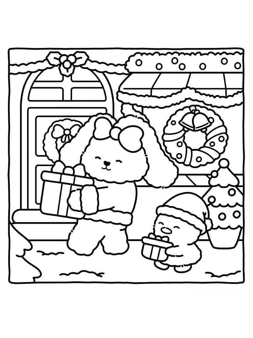 Coloriage Xmas Times Un Monde De Noel Eblouissant Avec Des Couleurs