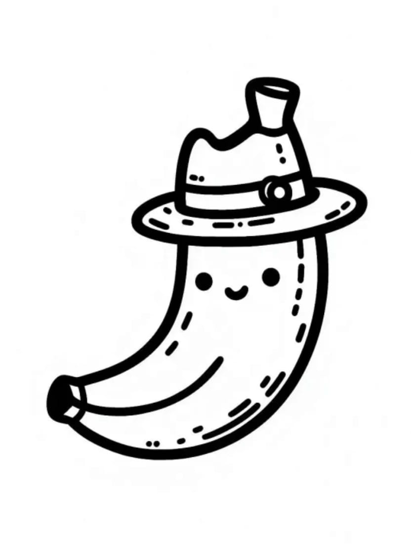 Coloriage Banane Avec Des Dessins Rapides Et Sympas