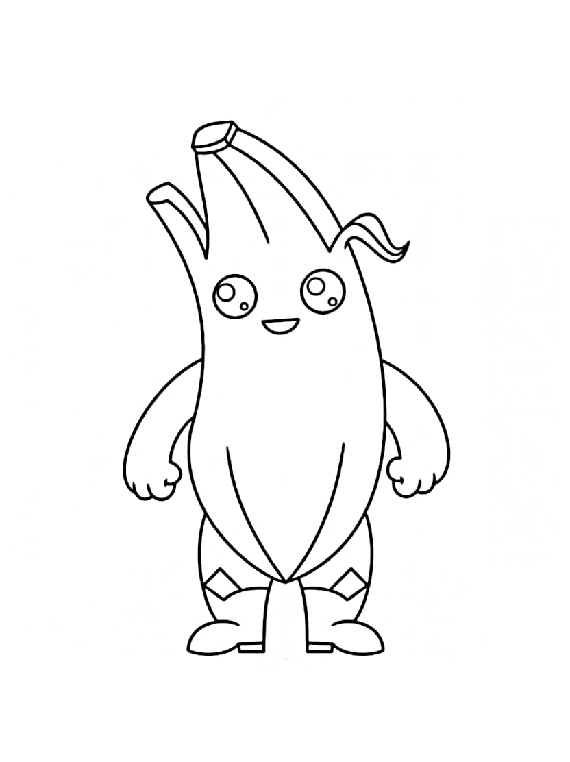 Coloriage Banane Explosif Plein De Couleurs Enfantines