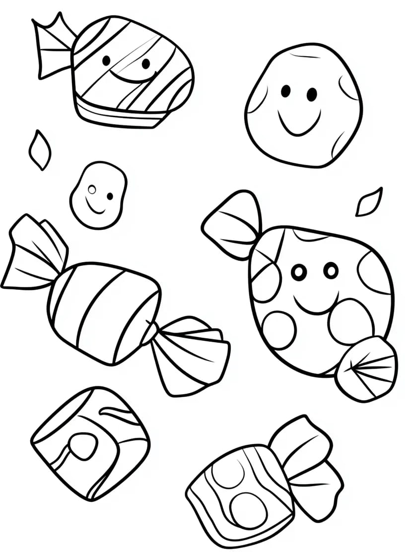 Coloriage Bonbon Pour Un Moment Sucre Et Creatif