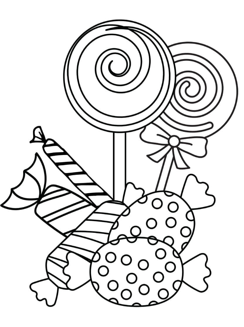 Coloriage Bonbon Trop Craquant A Imprimer Gratuitement