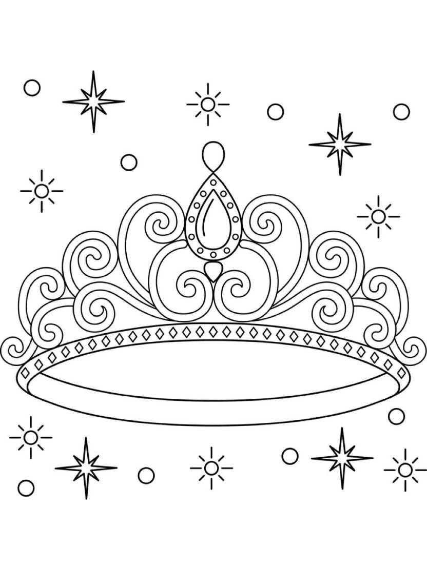 Coloriage Couronne Magnifique A Imprimer Gratuitement