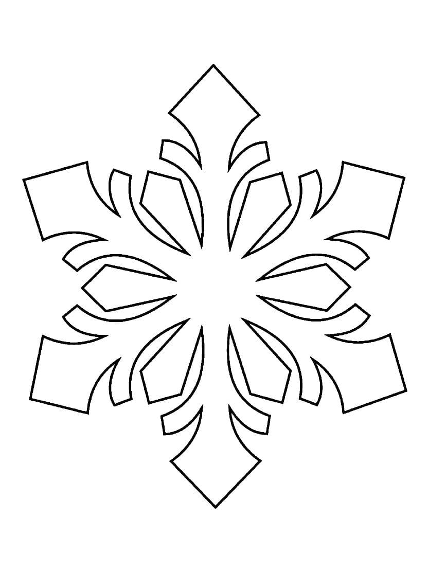 Coloriage Flocon De Neige Creatif Pour Les Fetes D Hiver