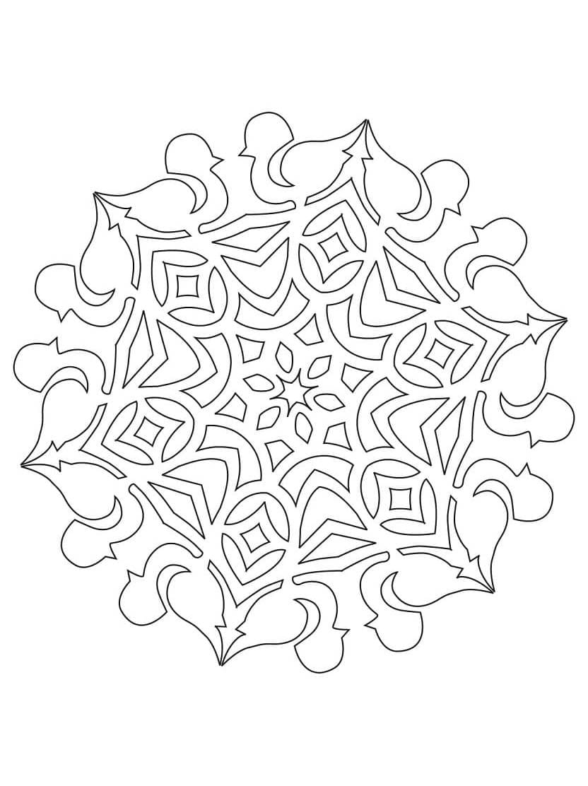 Coloriage Flocon De Neige Douceur Et Creativite