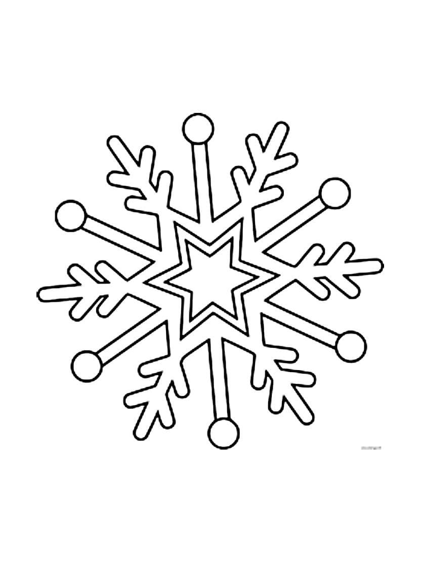 Coloriage Flocon De Neige Pour Une Pause Artistique