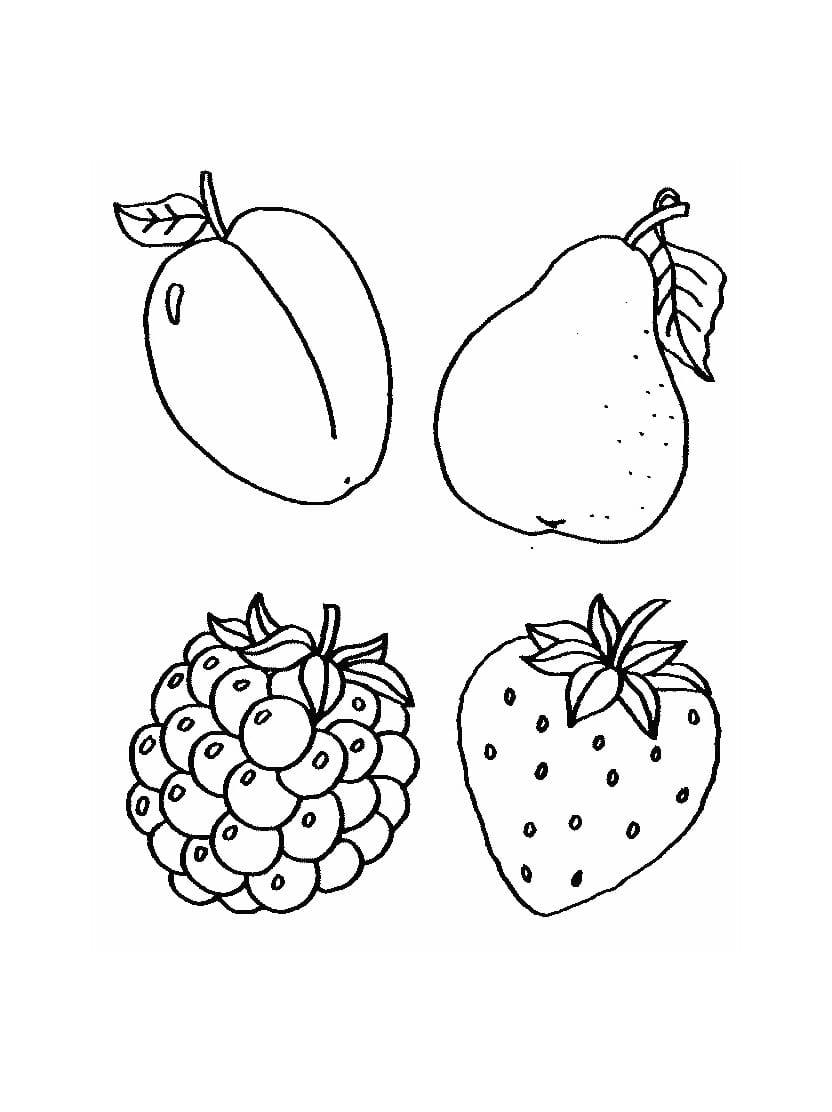 Coloriage Fruits Doux Pour Enfants