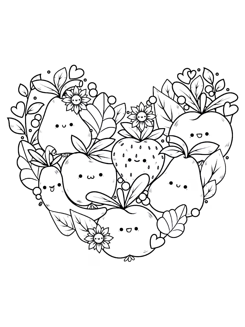 Coloriage Fruits Simples Mais Superbes