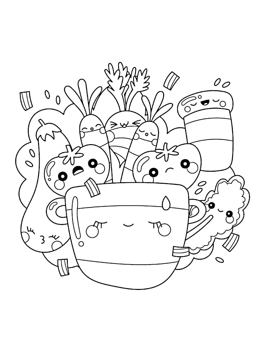 Coloriage Fruits Vivants Pour Les Petits