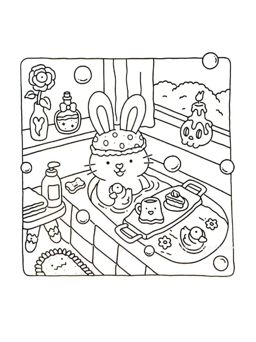 Coloriage Fuzzy Hygge Pour Instaurer La Paix Et La Joie