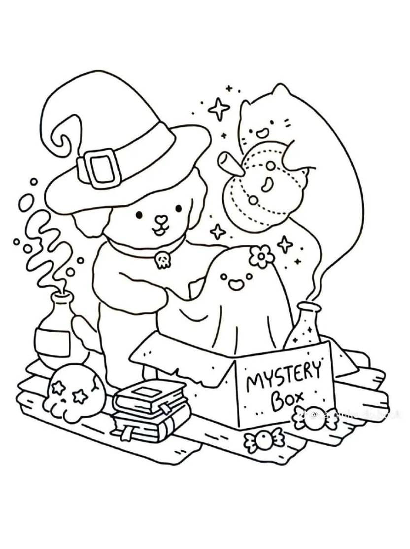 Coloriage Fuzzy Hygge Pour Partager Des Instants De Bien Etre