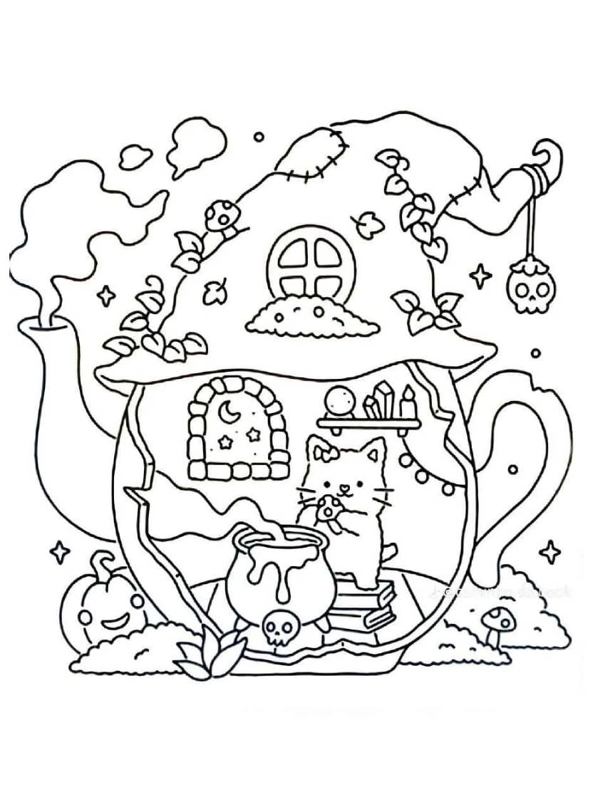 Coloriage Fuzzy Hygge Pour Savourer Des Moments Doux Et Apaisants