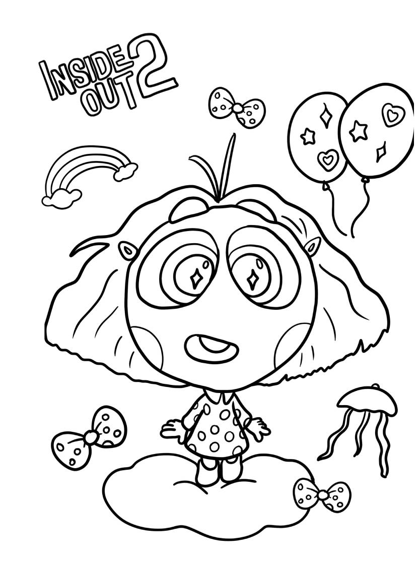 Coloriage Inside Out Pour Voir Les Personnages Dans Une Nouvelle Lumiere