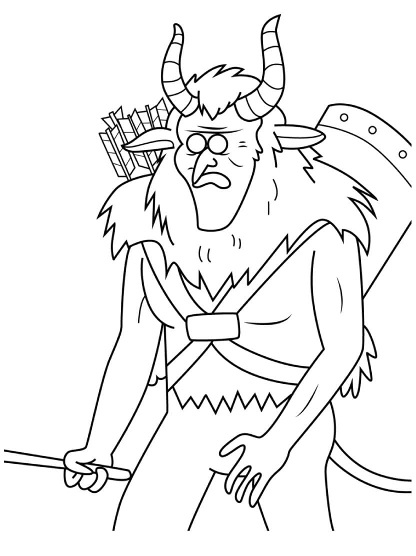 Coloriage Krampus Pour Les Fans De Creatures Mythologiques