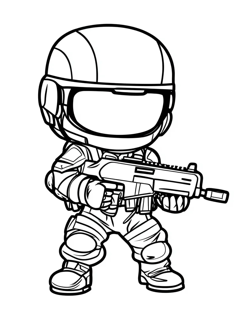 Coloriage Militaire Pour Les Petits Generaux