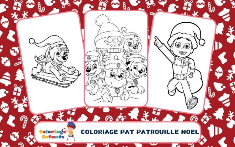 Coloriage Pat Patrouille Noel