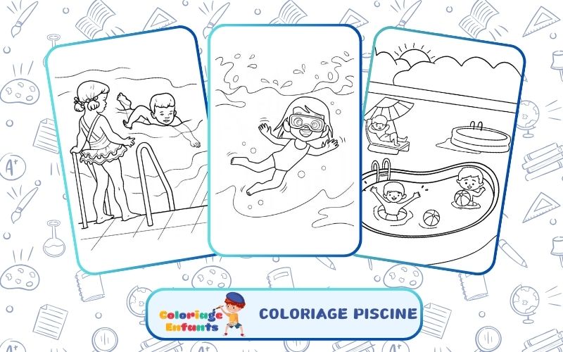 Coloriage Piscine