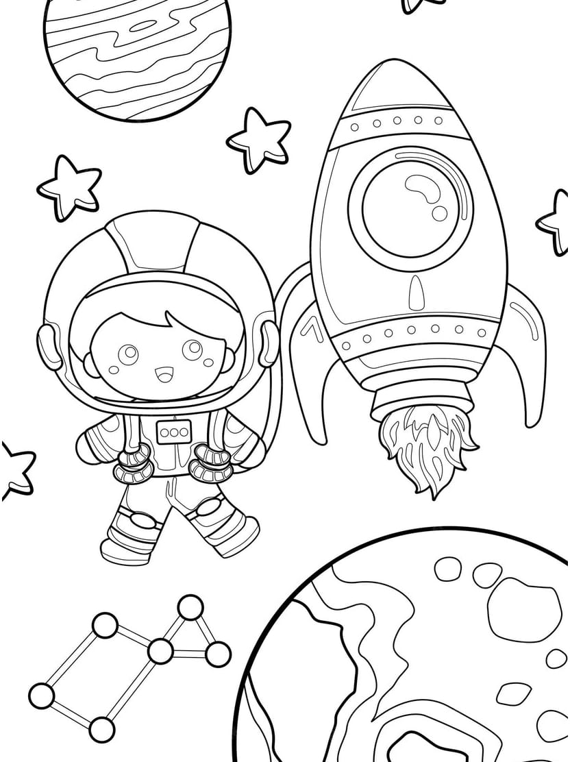 Coloriage Planete A Lunivers Infini