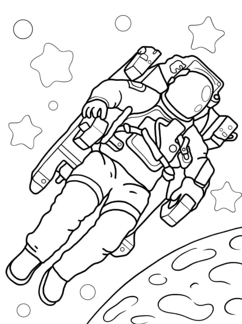 Coloriage Planete Enfantine A Explorer