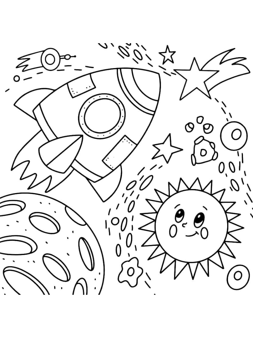 Coloriage Planete Galactique Pour Explorateurs