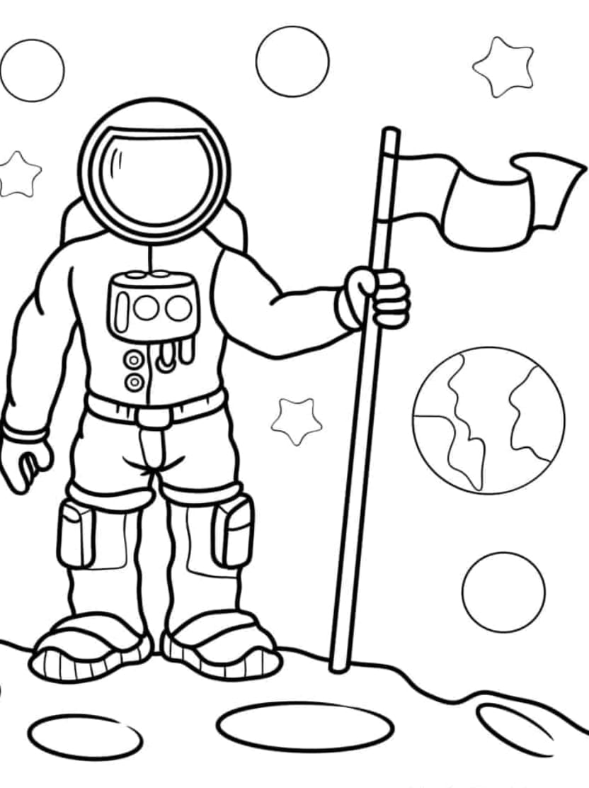 Coloriage Planete Intergalactique Pour Enfants