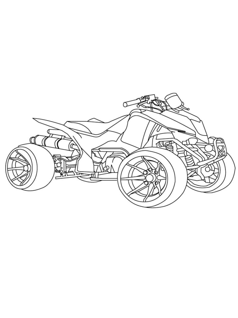 Coloriage Quad Libre Creatif Pour Enfants