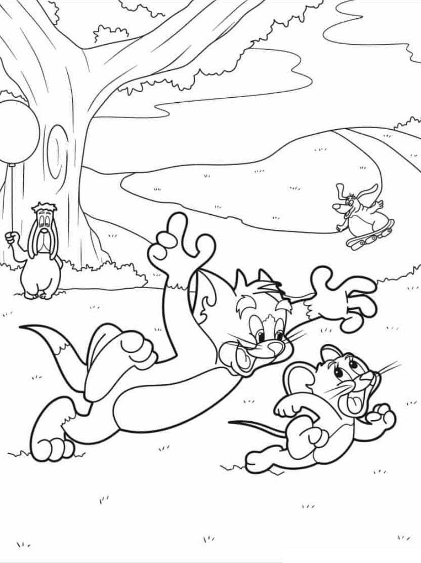 Coloriage Tom And Jerry Pour Apprendre Et S Amuser