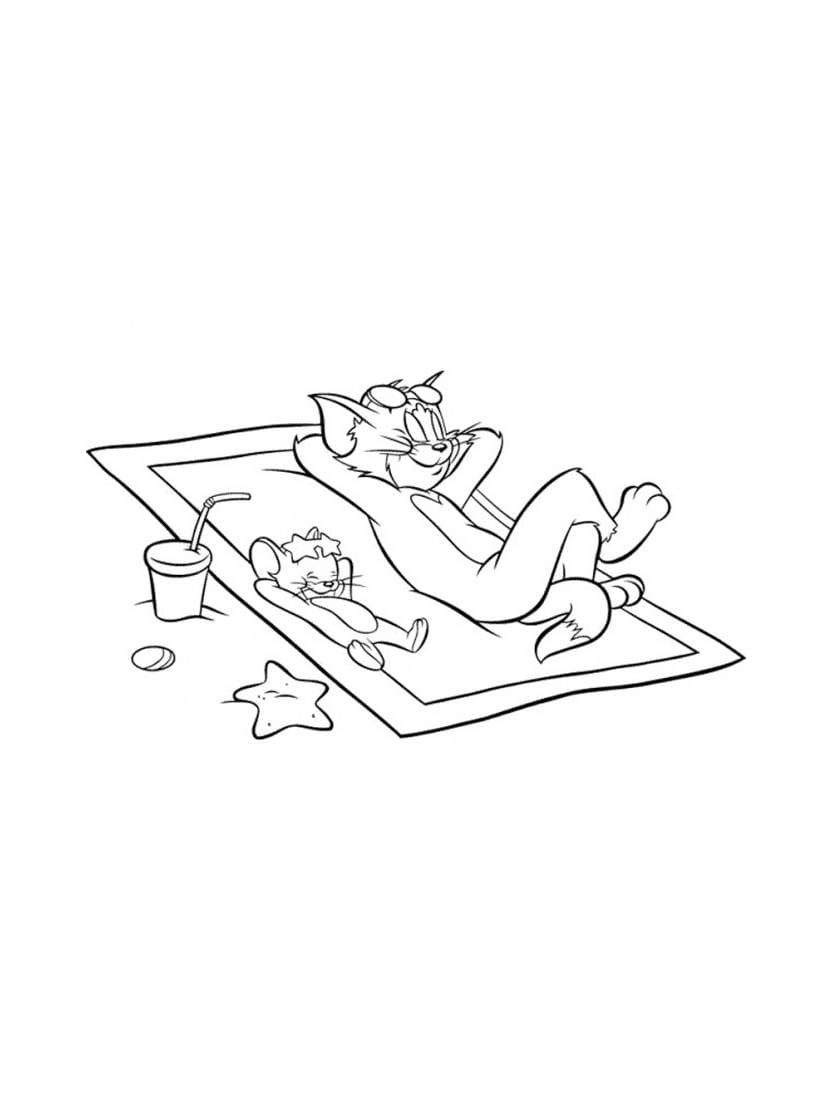Coloriage Tom And Jerry Pour Partager Des Moments De Joie