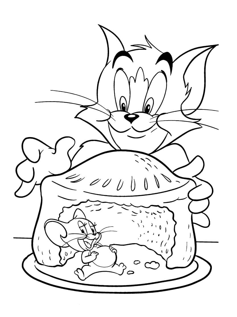 Coloriage Tom And Jerry Pour Un Moment D Amusement