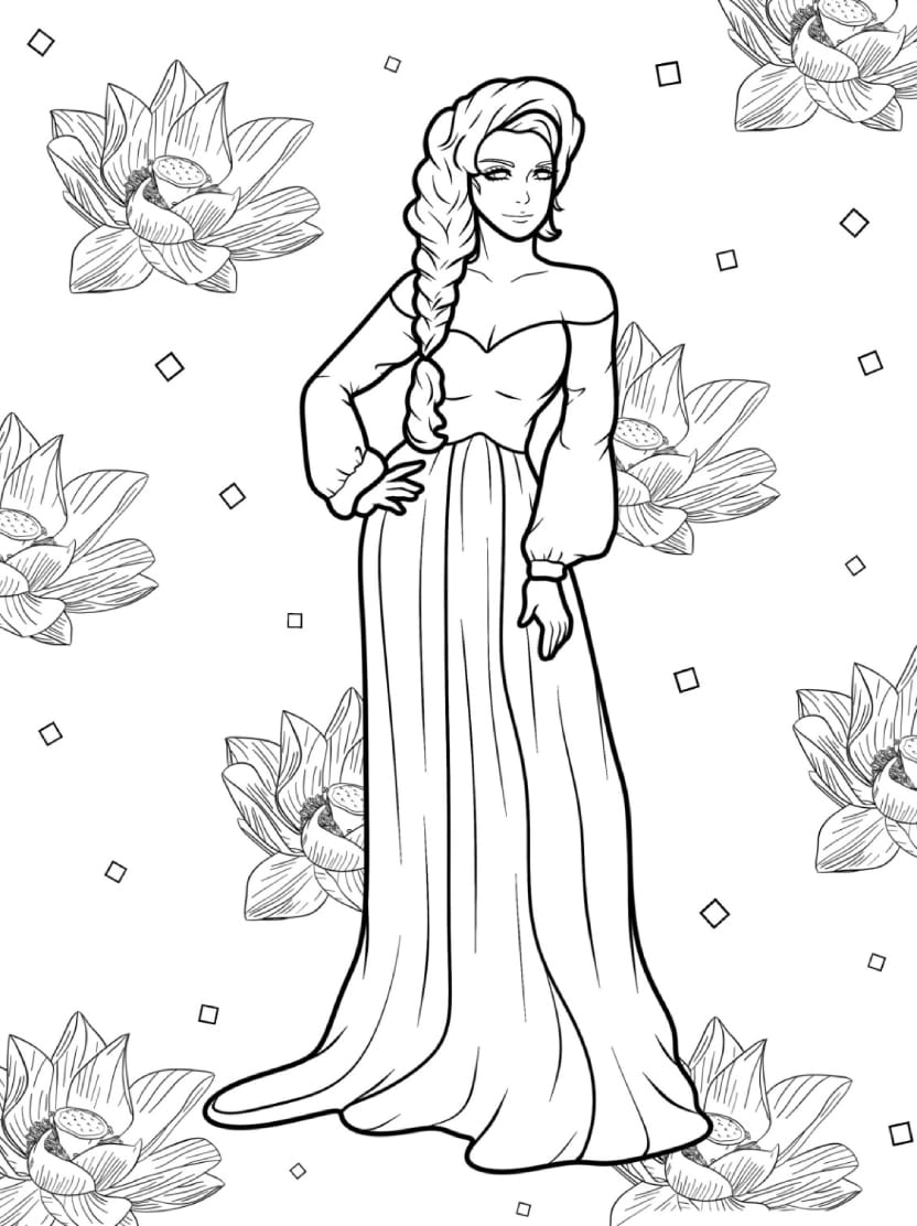 Coloriage Top Model Pour Creer Votre Couture Personnelle