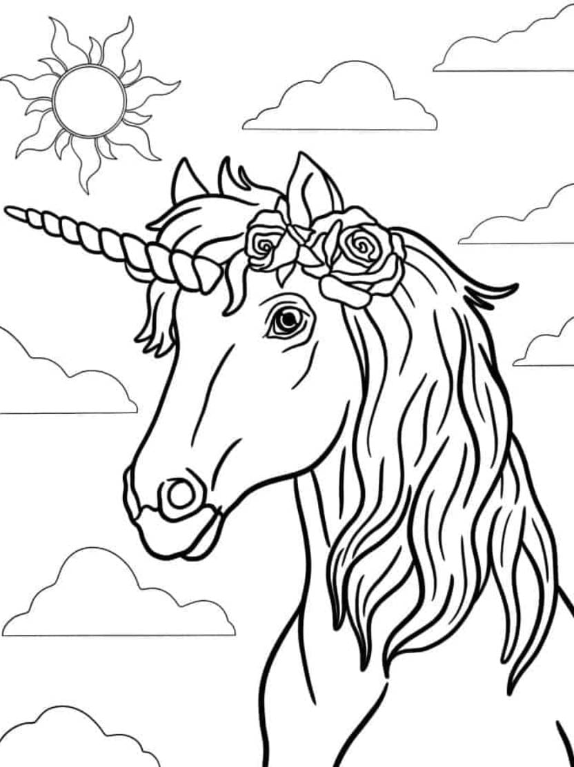 Coloriage Unicorn Pour Une Pause Douce Et Ludique