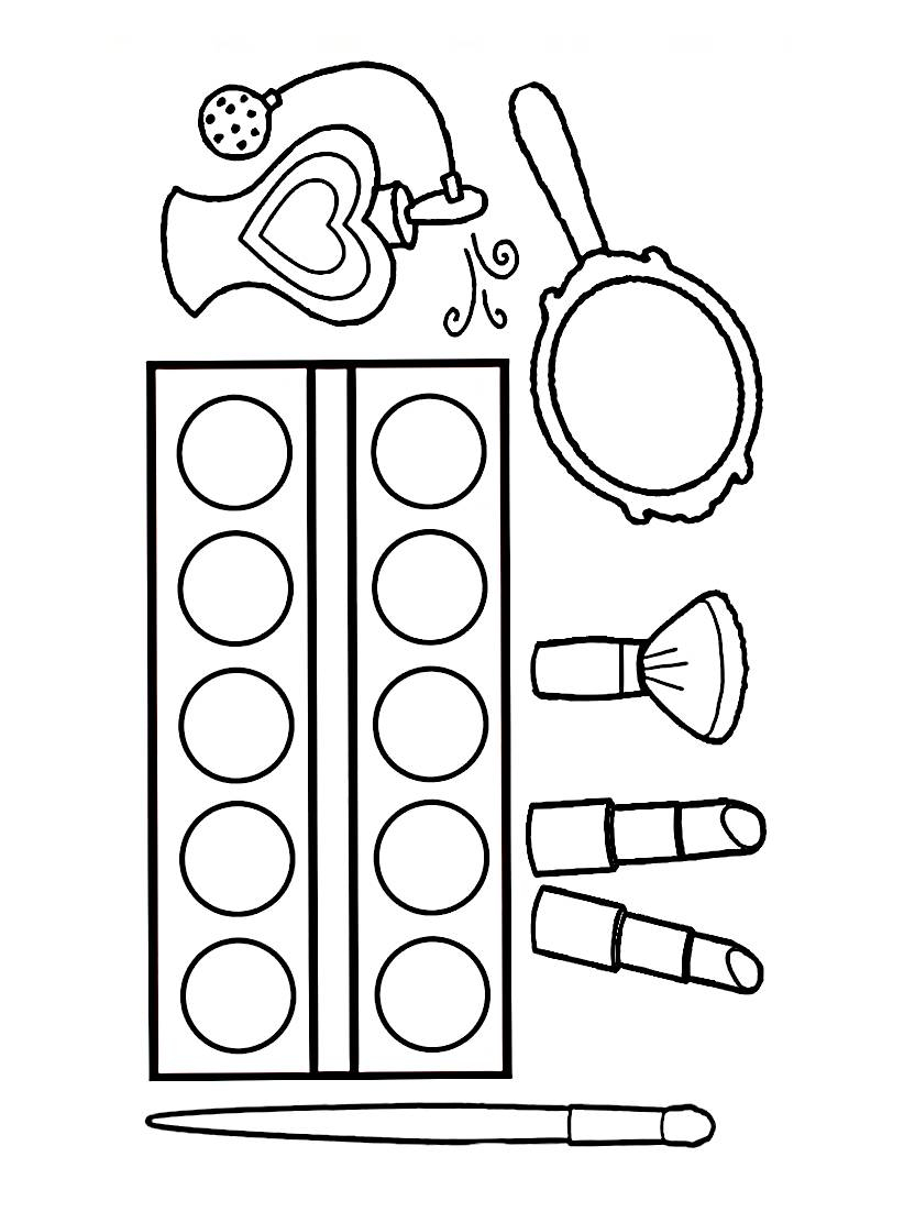 Colorier Maquillage Pour Un Visage Plein De Couleurs