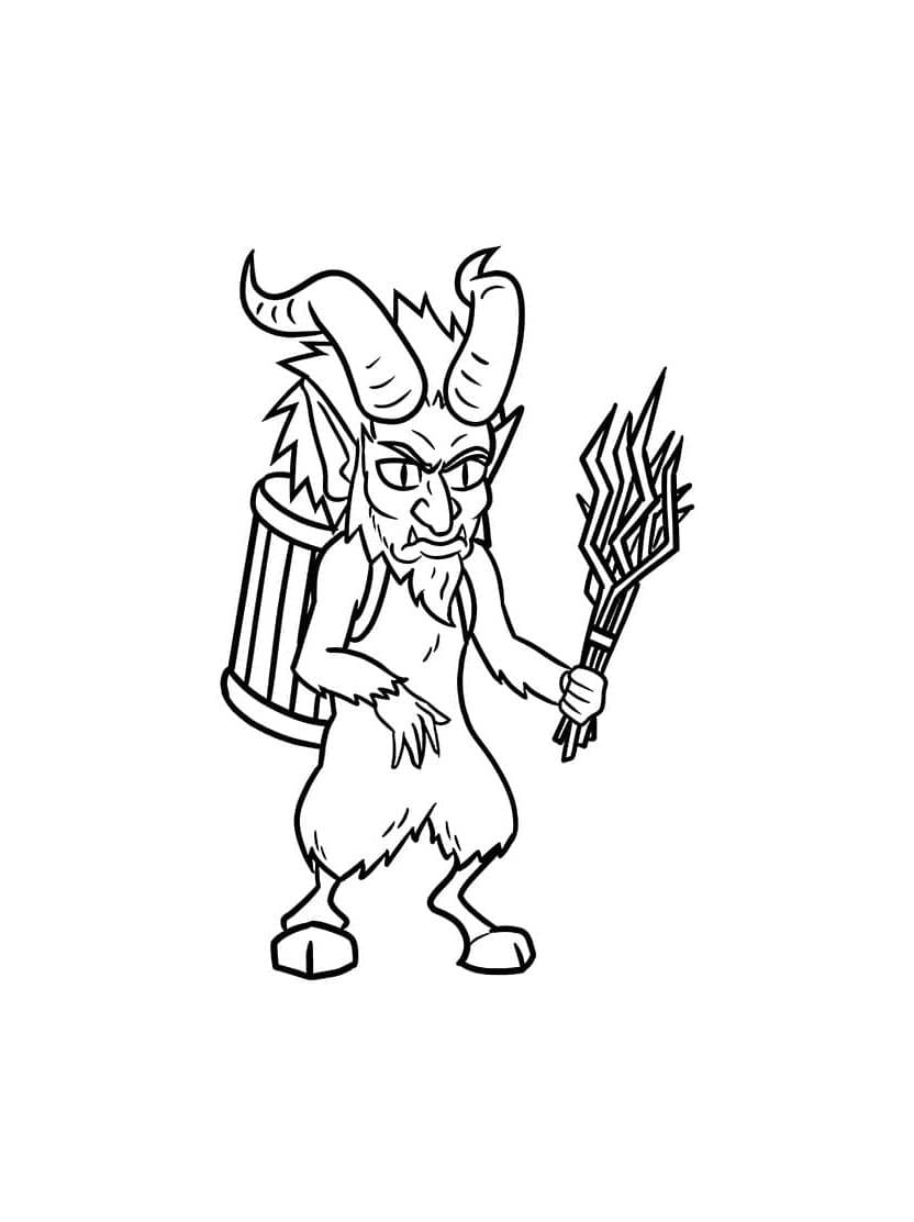 Dessins Krampus A Colorier Pour Les Amateurs De Legendes