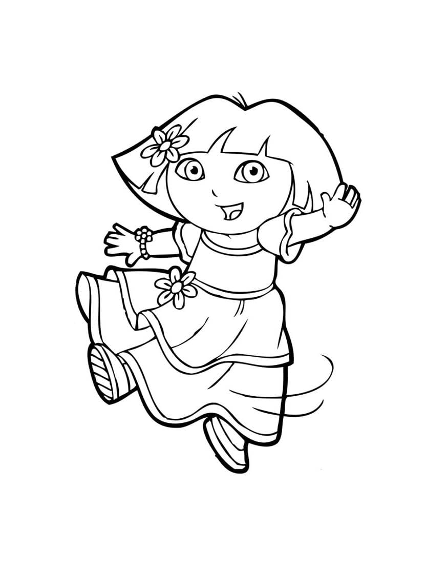 Dora The Explorer Coloriage En Haute Qualite Pour Les Fetes