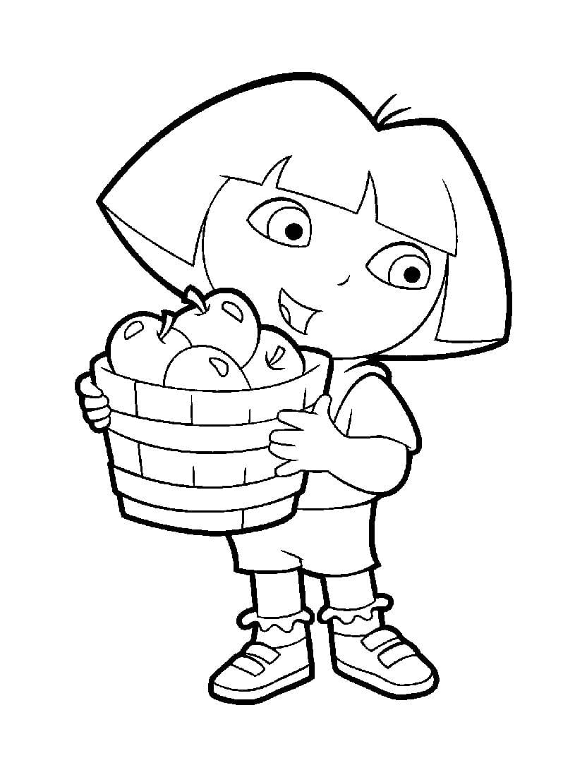 Dora The Explorer Coloriage Rempli De Decouvertes