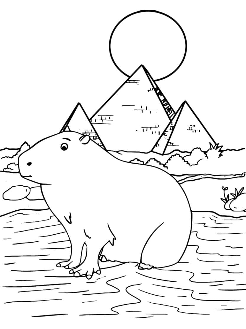 Coloriage Capybara Creativite Sans Limites Et Joyeuse