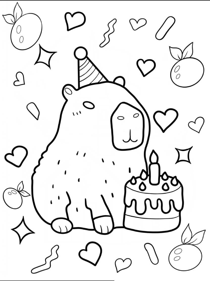 Coloriage Capybara Decouverte Animaliere En Couleurs