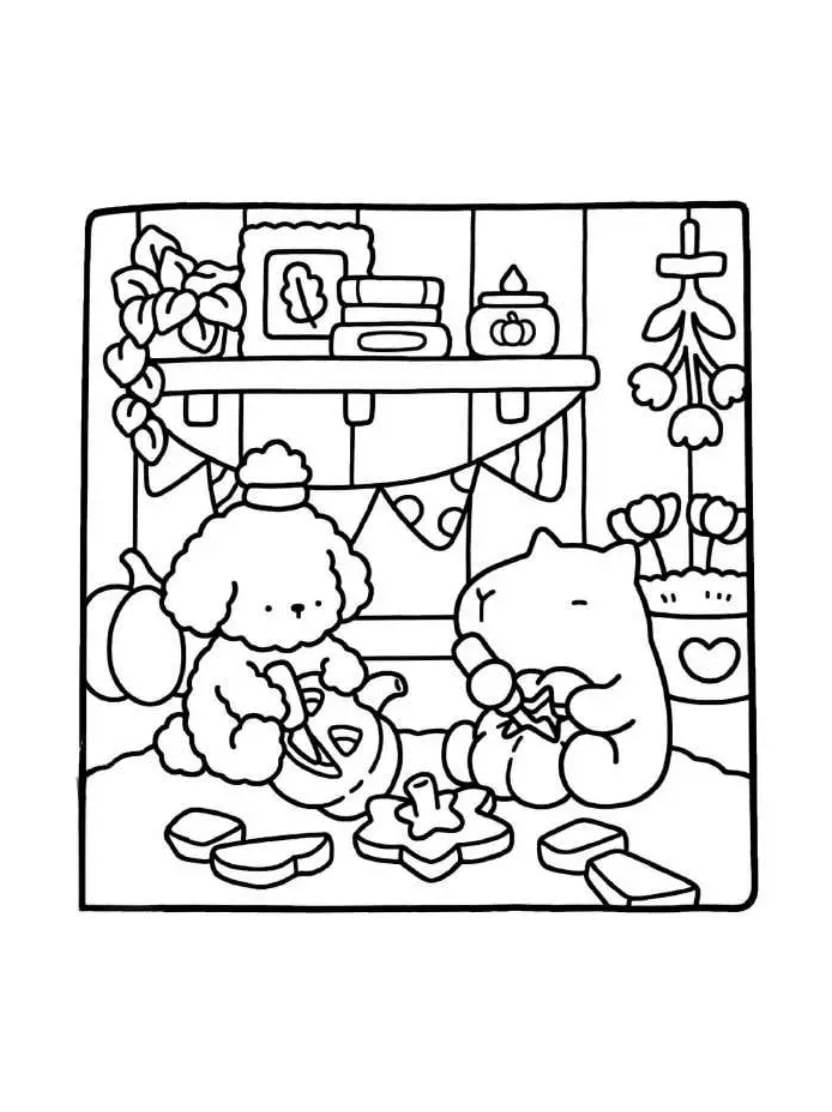 Coloriage Comfy Days Inspiration Quotidienne Creations