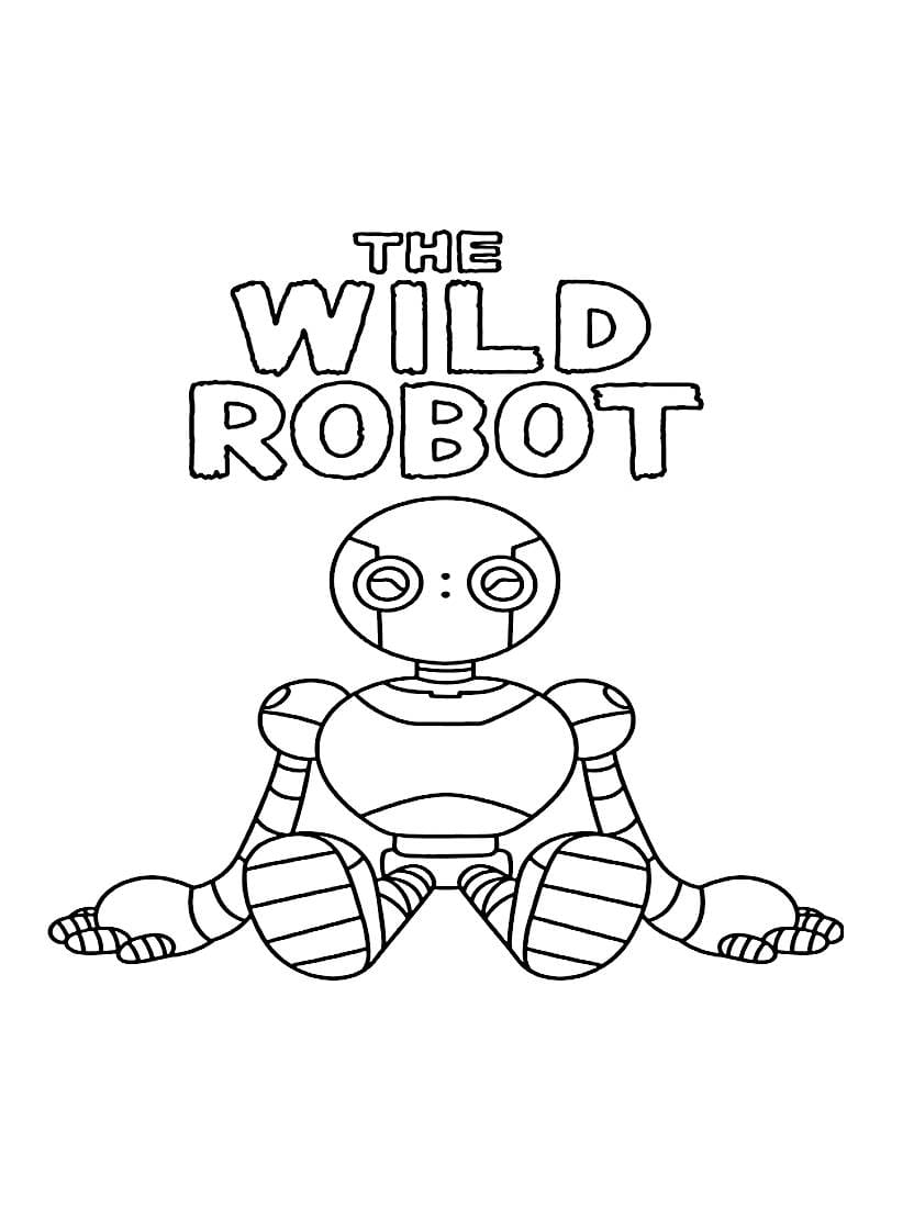 Coloriage The Wild Robot Art Entre Technologie Et Nature