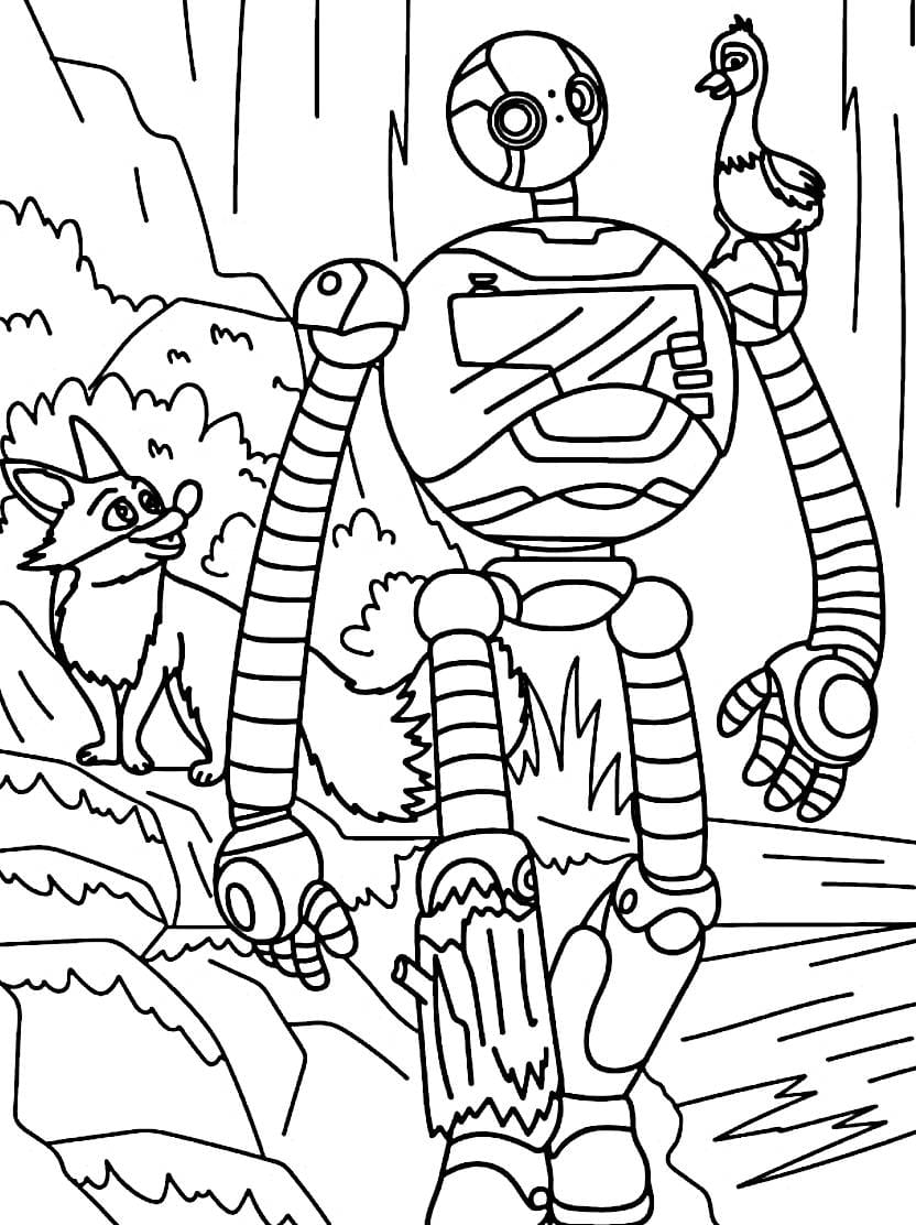 Coloriage The Wild Robot Creation Sans Limites Et Originale