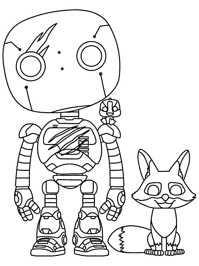 Coloriage The Wild Robot Histoire Inspirante En Couleurs