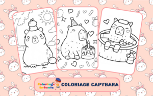 Coloriage Capybara