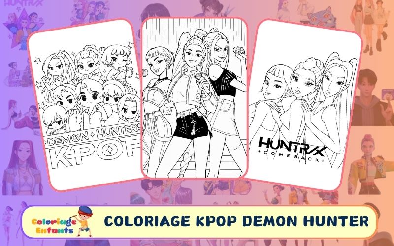 Coloriage Kpop Demon Hunter