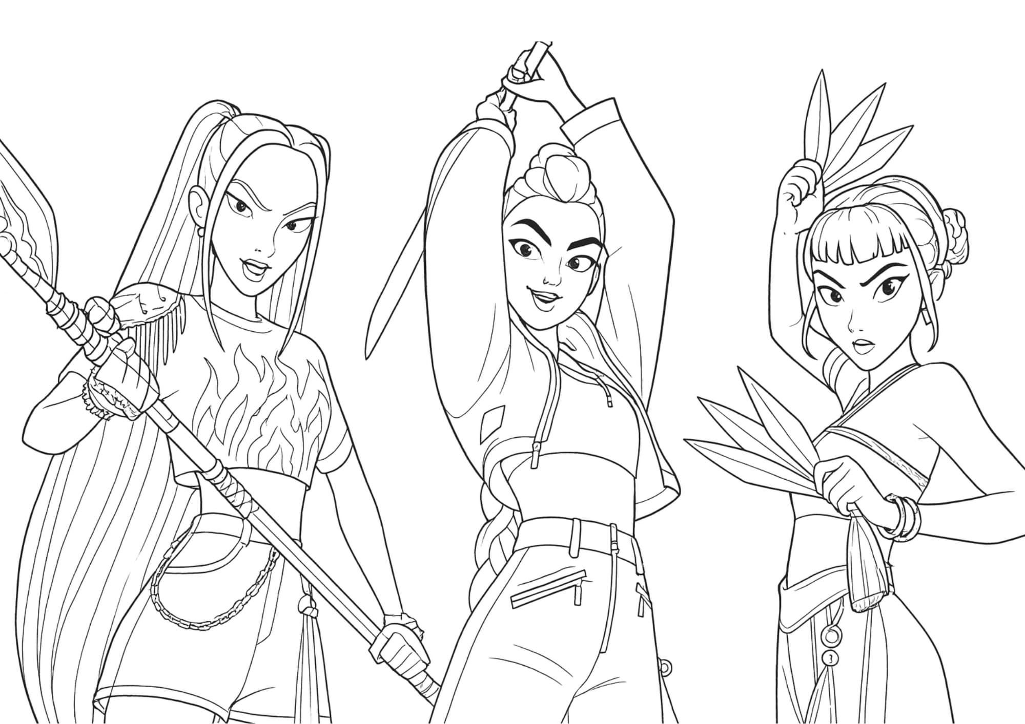 Coloriage Kpop Demon Hunter​