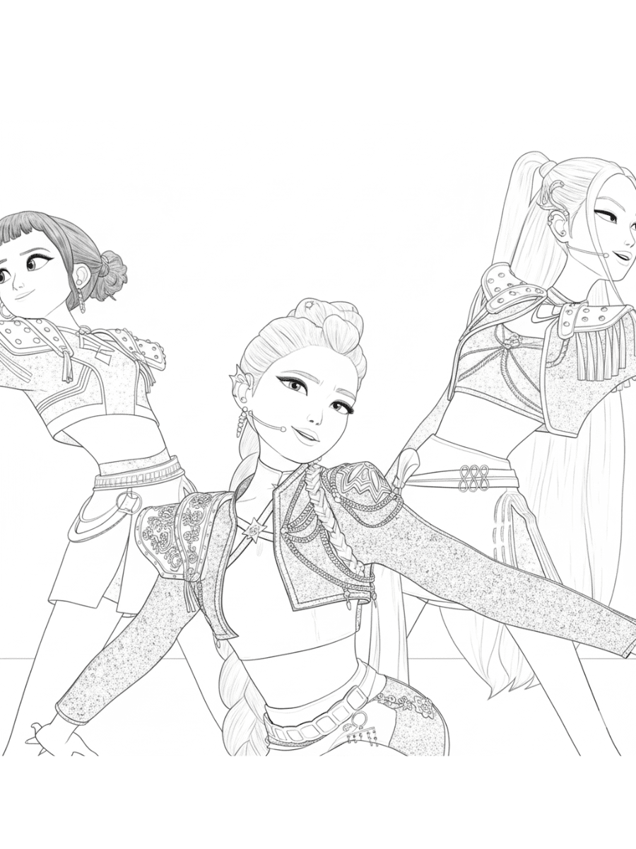 Coloriage Kpop Demon Hunter​