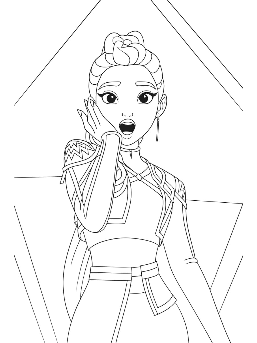 Coloriage Kpop Demon Hunter​