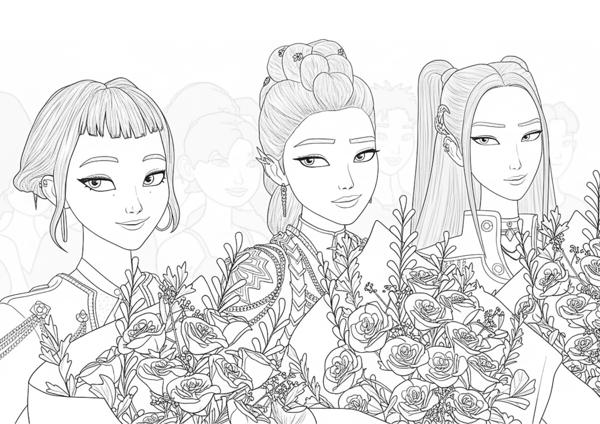 Coloriage Kpop Demon Hunter​